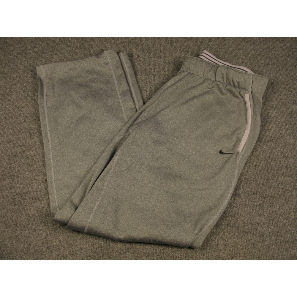 Nike Therma-FIT Mens Gray Fleece Sweatpants Joggers Large‎ 31 Inseam 2200